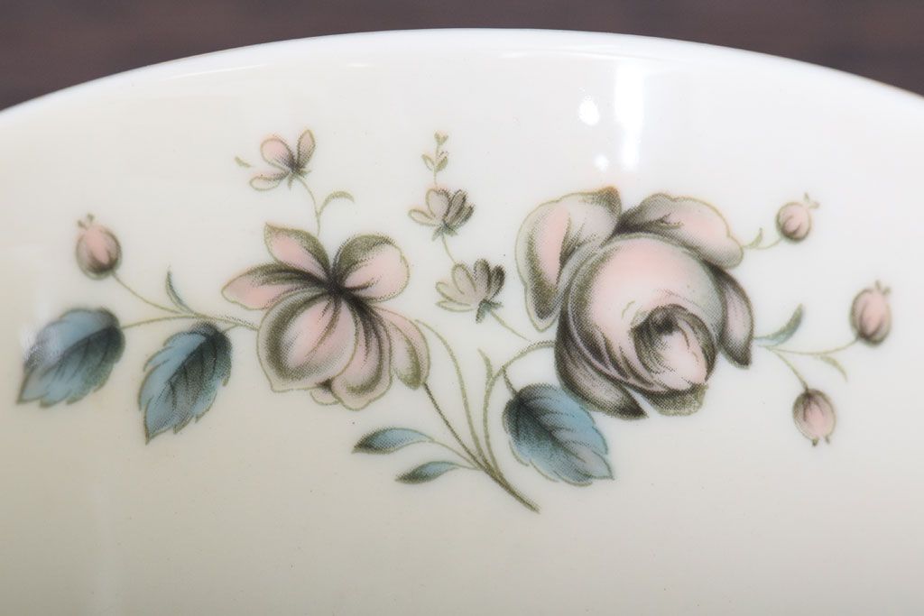 ROYAL DOULTON(ロイヤルドルトン)　ROSE ELEGANS(ローズ・エレガンス)　カップ&ソーサー4客セット(洋食器)(2)