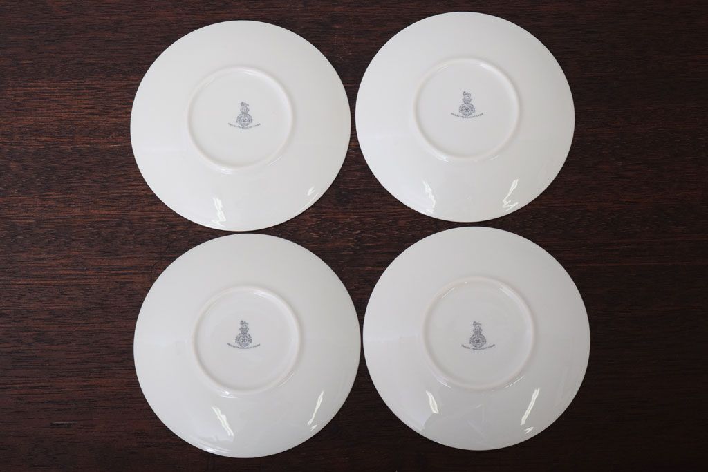 ROYAL DOULTON(ロイヤルドルトン)　ROSE ELEGANS(ローズ・エレガンス)　カップ&ソーサー4客セット(洋食器)(2)