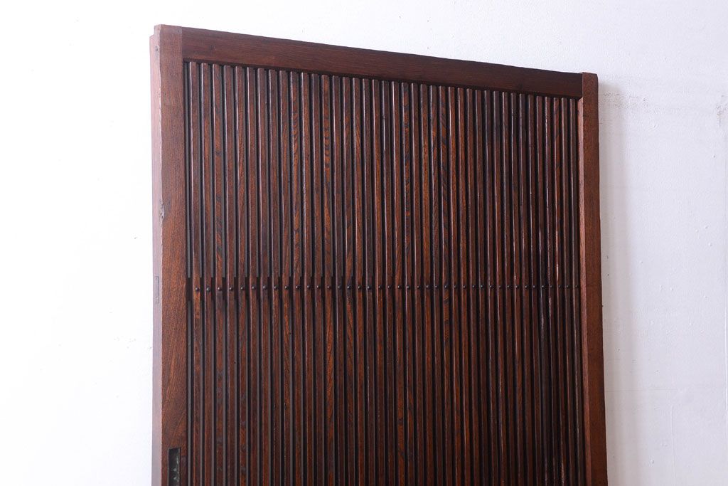 欅材製!シンプルデザイン　上品でモダンなアンティーク蔵戸(玄関戸)