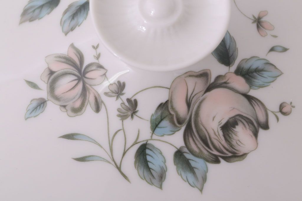 アンティーク雑貨　【T様ご成約済・ご決済用】ROYAL DOULTON(ロイヤルドルトン)　ROSE ELEGANS(ローズ・エレガンス)　チュリーン(蓋付きの深皿)(洋食器)(1)