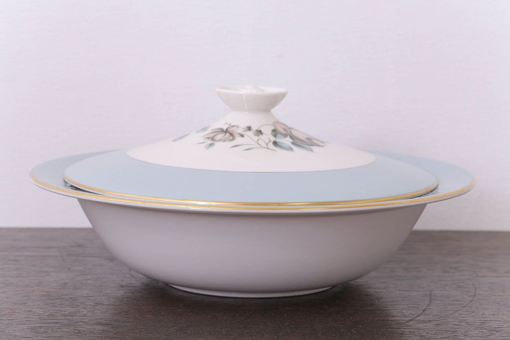 アンティーク雑貨　【T様ご成約済・ご決済用】ROYAL DOULTON(ロイヤルドルトン)　ROSE ELEGANS(ローズ・エレガンス)　チュリーン(蓋付きの深皿)(洋食器)(2)