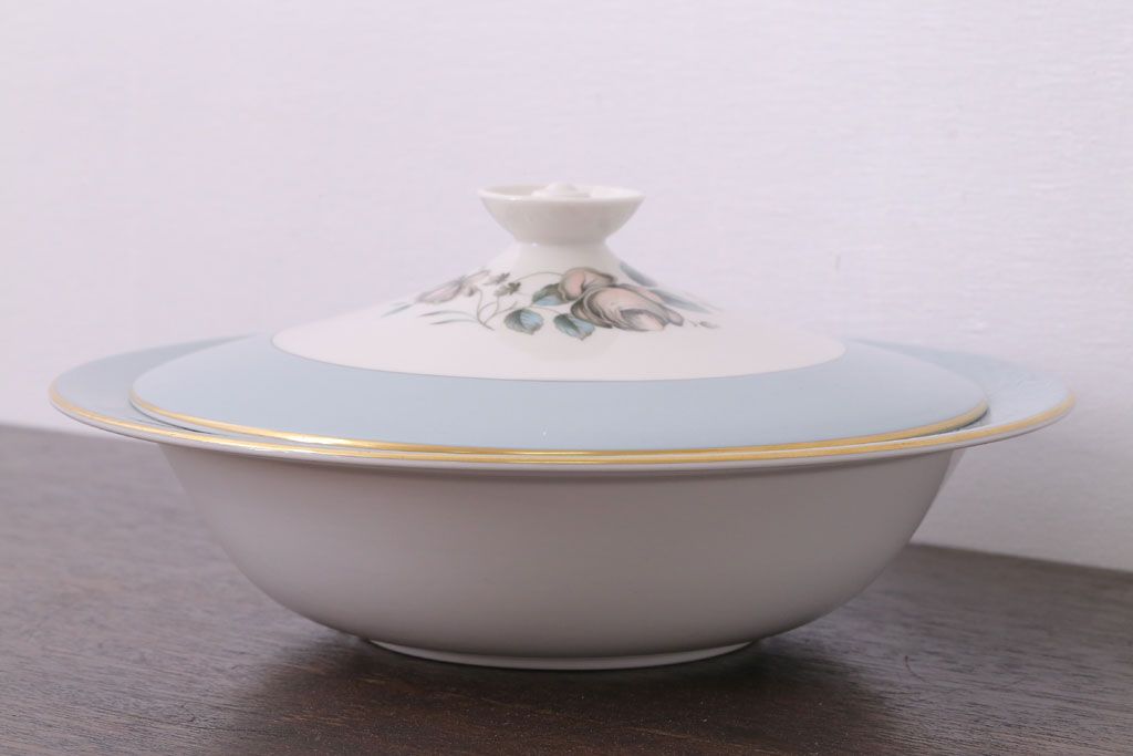 アンティーク雑貨　【T様ご成約済・ご決済用】ROYAL DOULTON(ロイヤルドルトン)　ROSE ELEGANS(ローズ・エレガンス)　チュリーン(蓋付きの深皿)(洋食器)(2)