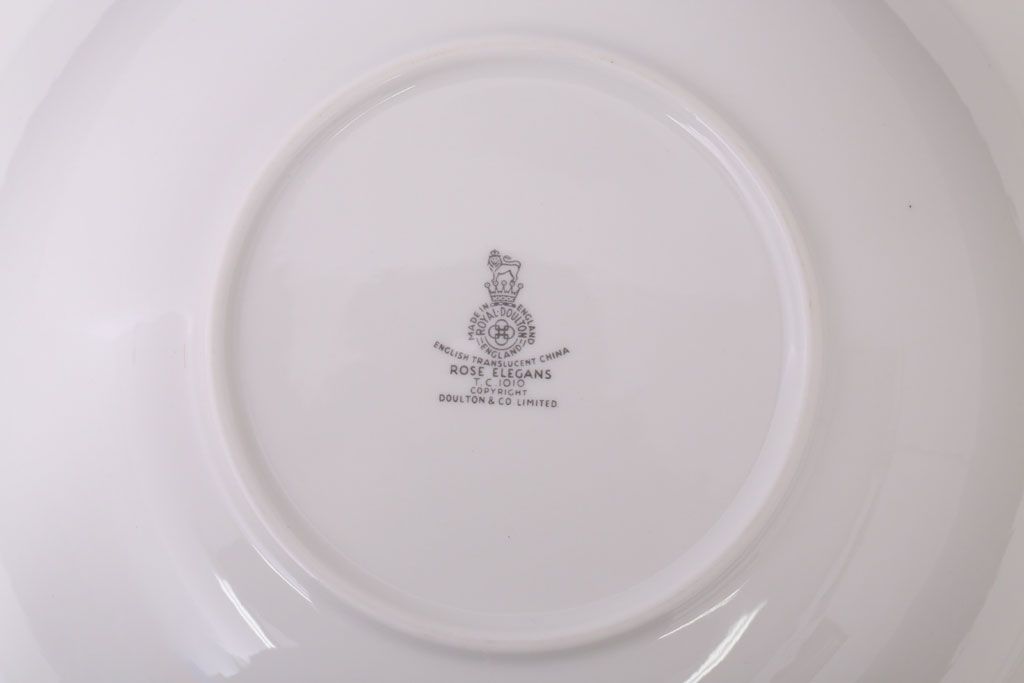 アンティーク雑貨　【T様ご成約済・ご決済用】ROYAL DOULTON(ロイヤルドルトン)　ROSE ELEGANS(ローズ・エレガンス)　チュリーン(蓋付きの深皿)(洋食器)(2)