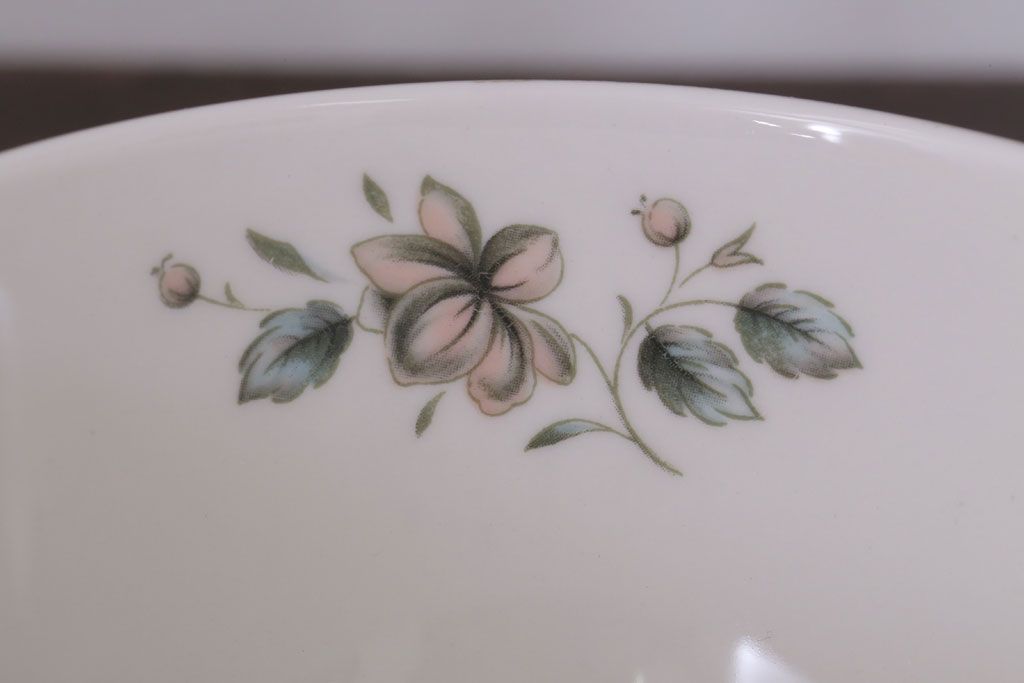 ROYAL DOULTON(ロイヤルドルトン)　ROSE ELEGANS(ローズ・エレガンス)　ティーポット・クリーマー・シュガー3点セット(洋食器)