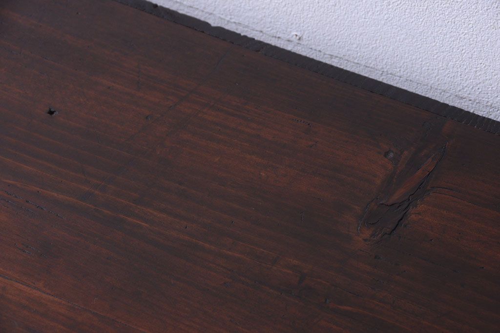 【Z様ご成約分】古民具・骨董　五尺　杢目が美しい前面欅材共縁の仙台箪笥