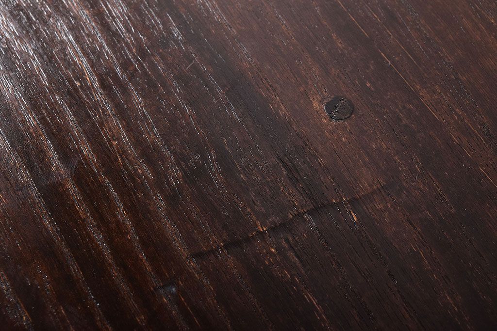 アンティーク家具　三方栗材!古い木製のシンプルな衣装箪笥(時代箪笥ローボード)