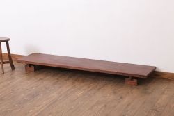 アンティーク家具　和製アンティークの置き型木味裁ち板(2)
