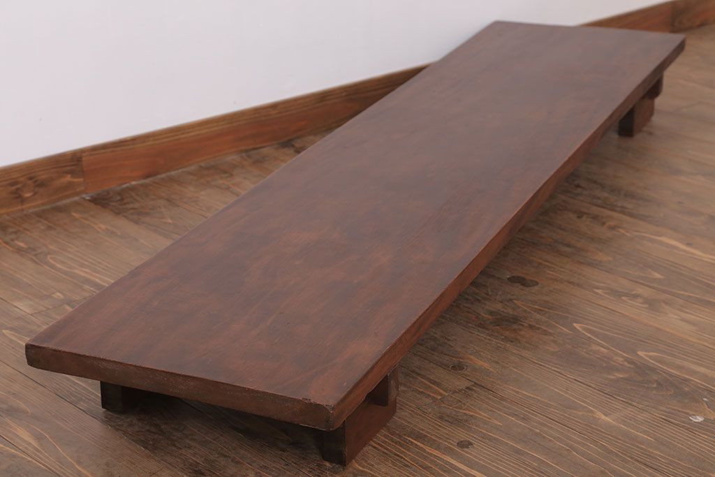 アンティーク家具　和製アンティークの置き型木味裁ち板(2)
