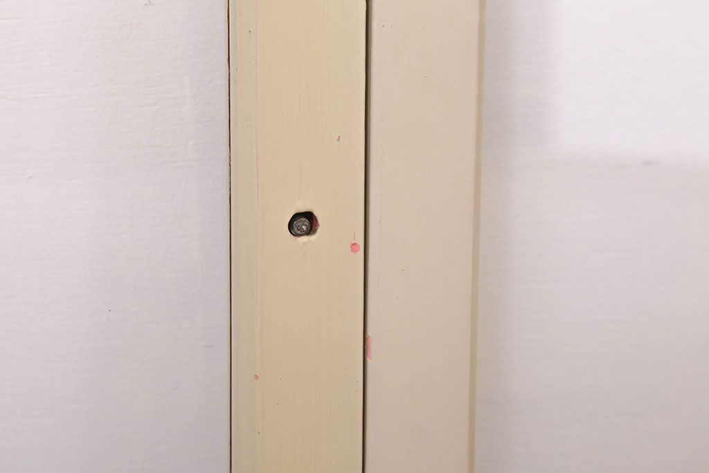アンティークのペイント引き戸2枚セット(ガラス戸・窓)(3)
