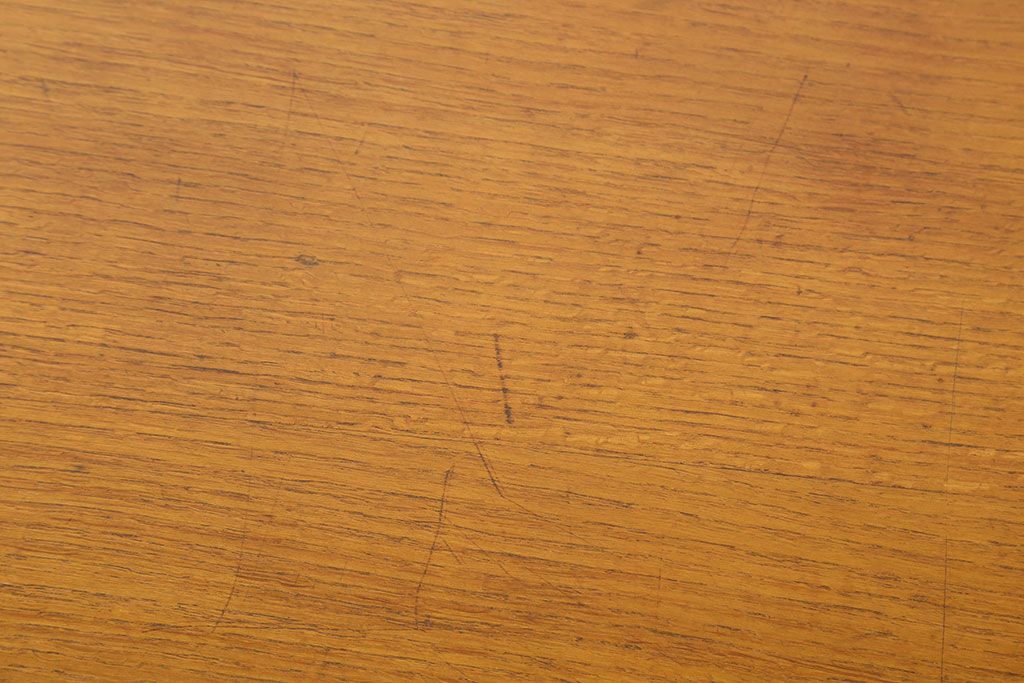 ヴィンテージ家具　イギリス　オーク材の上品なビンテージデスク(片袖机)