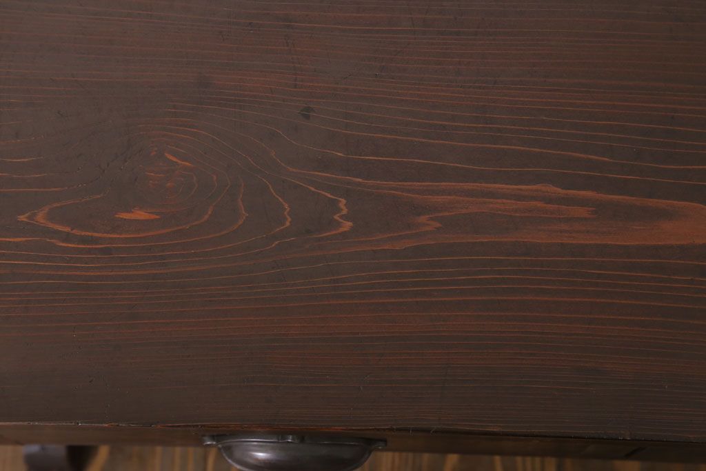 アンティーク家具　檜材　筆返し付き!和製アンティーク文机