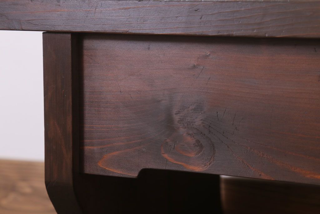 アンティーク家具　檜材　筆返し付き!和製アンティーク文机