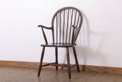 中古美品　松本民芸家具　#85型　リーチ型アームチェア(定価86000円)(1)