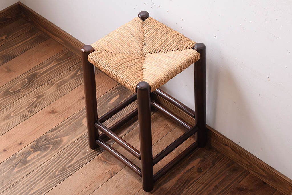中古美品　松本民芸家具　#528型　スツール(定価37800円)