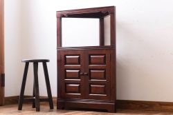中古美品　松本民芸家具　隅棚I(定価約15万5千円)(1)