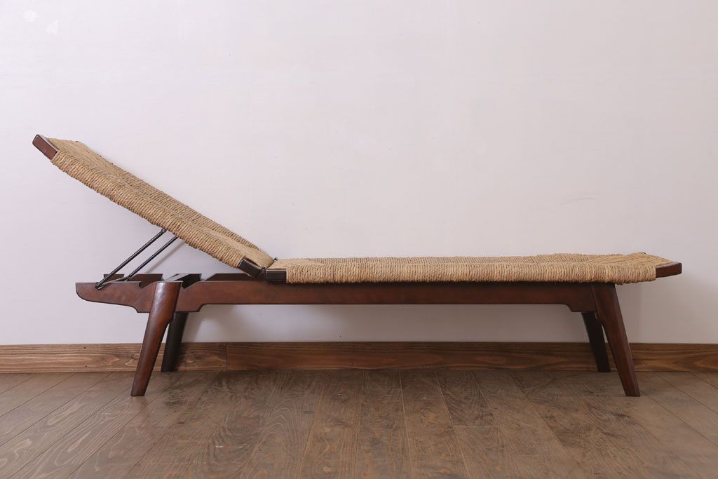中古　美品　松本民芸家具　柳宗悦氏監修　#512型　ベンチ(長椅子、シェーズロング、寝イス、寝椅子)(定価約48万円)(R-022544)