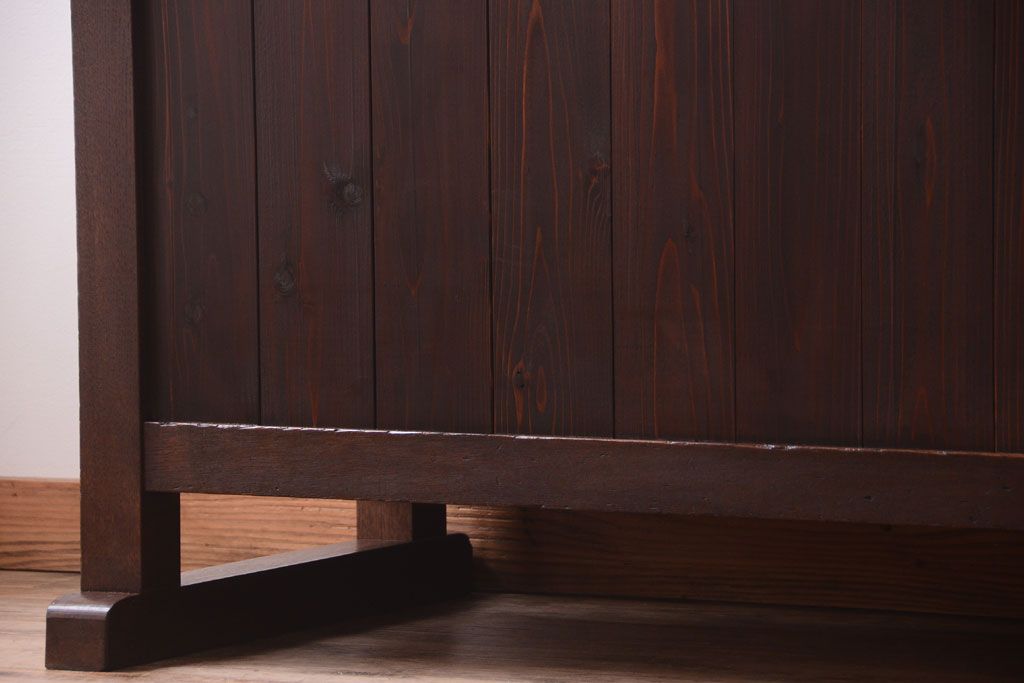レトロ家具　アンティーク　特大サイズ　昭和レトロな木製作業台(カウンターテーブル)