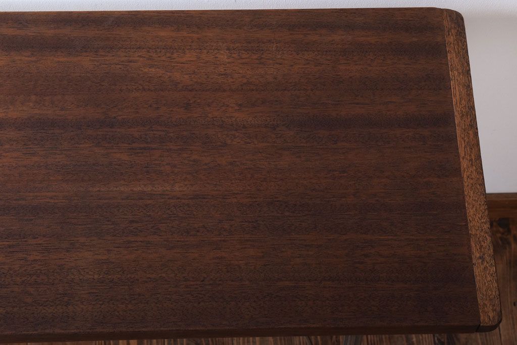 アンティーク家具　古材一枚板天板!鉄脚テーブル(作業台、机)(1)
