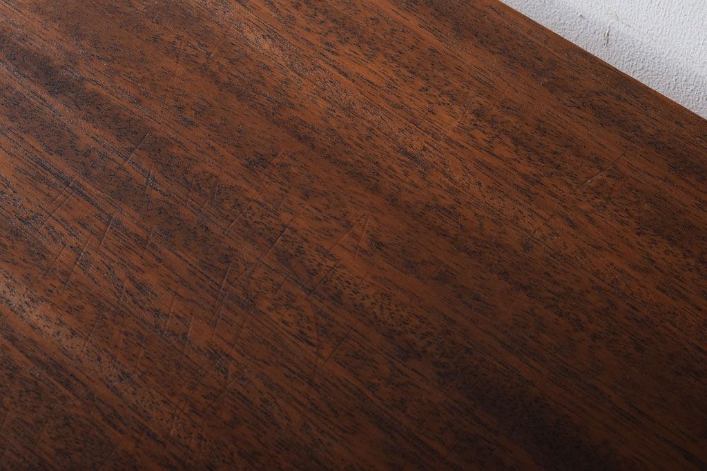 アンティーク家具　古材一枚板天板!鉄脚テーブル(作業台、机)(1)