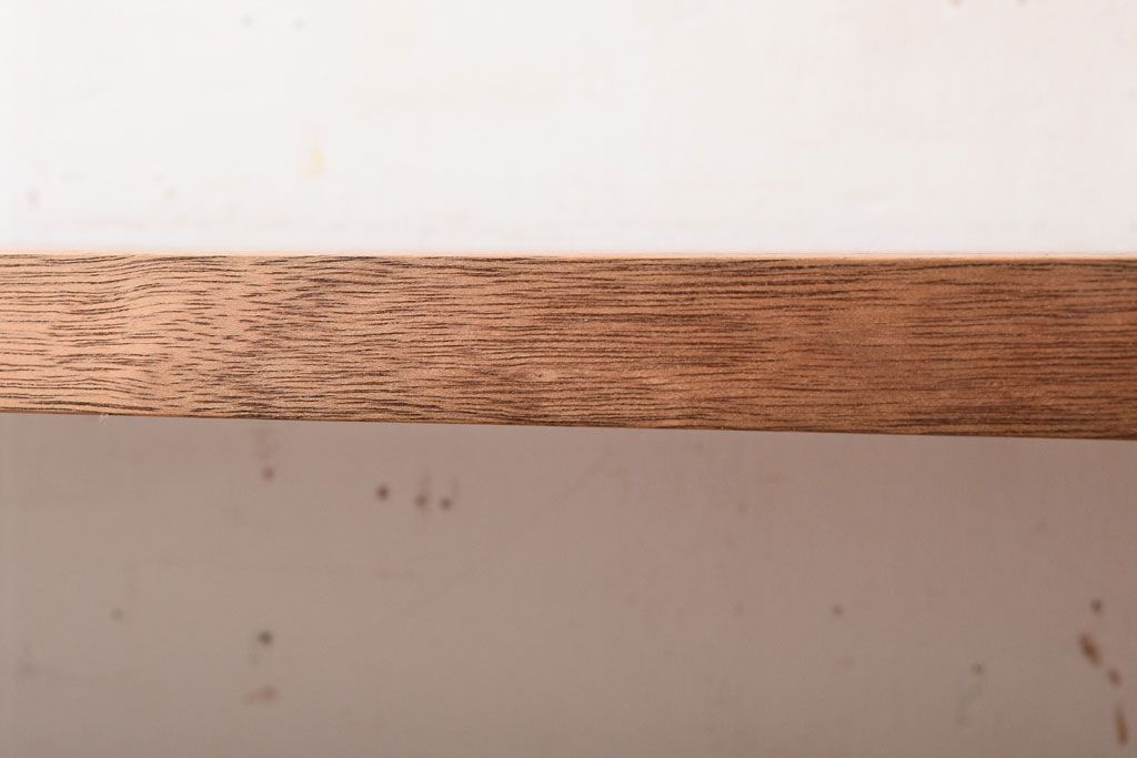 アンティーク家具　古材一枚板天板!鉄脚テーブル(作業台、机)(2)