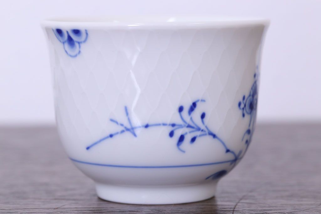 アンティーク雑貨　中古　ロイヤルコペンハーゲン　ブルーパルメッテ　ペアティーセット(湯呑み)