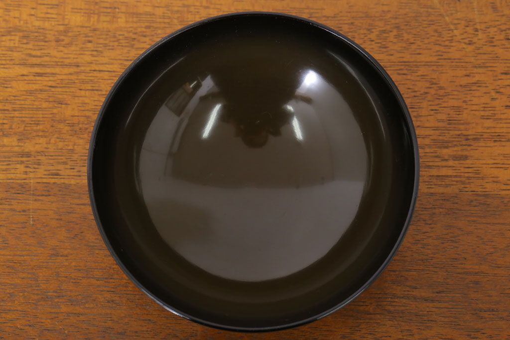 アンティーク雑貨　和製アンティーク　木製蒔絵椀10客セット(漆器)