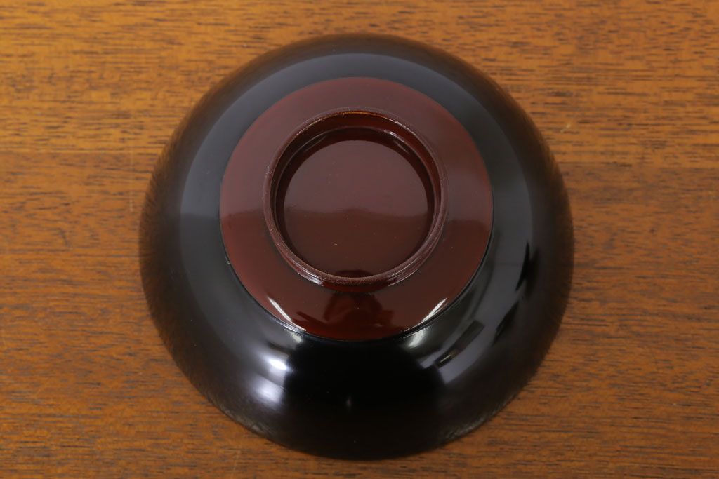 アンティーク雑貨　和製アンティーク　木製蒔絵椀10客セット(漆器)