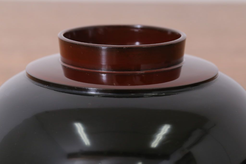 アンティーク雑貨　和製アンティーク　木製蒔絵椀10客セット(漆器)