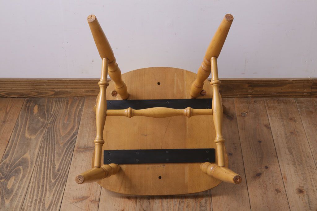 中古　飛騨家具　柏木工　明るい木味のウィンザーチェア(ダイニングチェア、ウインザーチェア)(1)