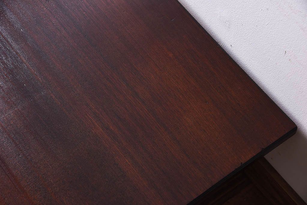 アンティーク家具　和製アンティーク　総欅材!上品な文机(テーブル・机)