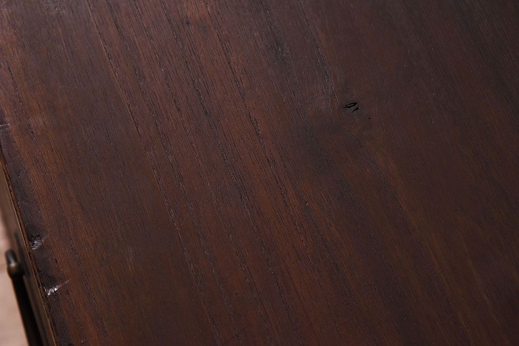 アンティーク家具　鉄脚付き!古い衣装箪笥ローボード