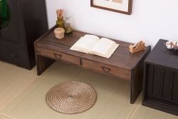 アンティーク家具　高級品　黒柿材!古い木製のシンプルなアンティーク文机