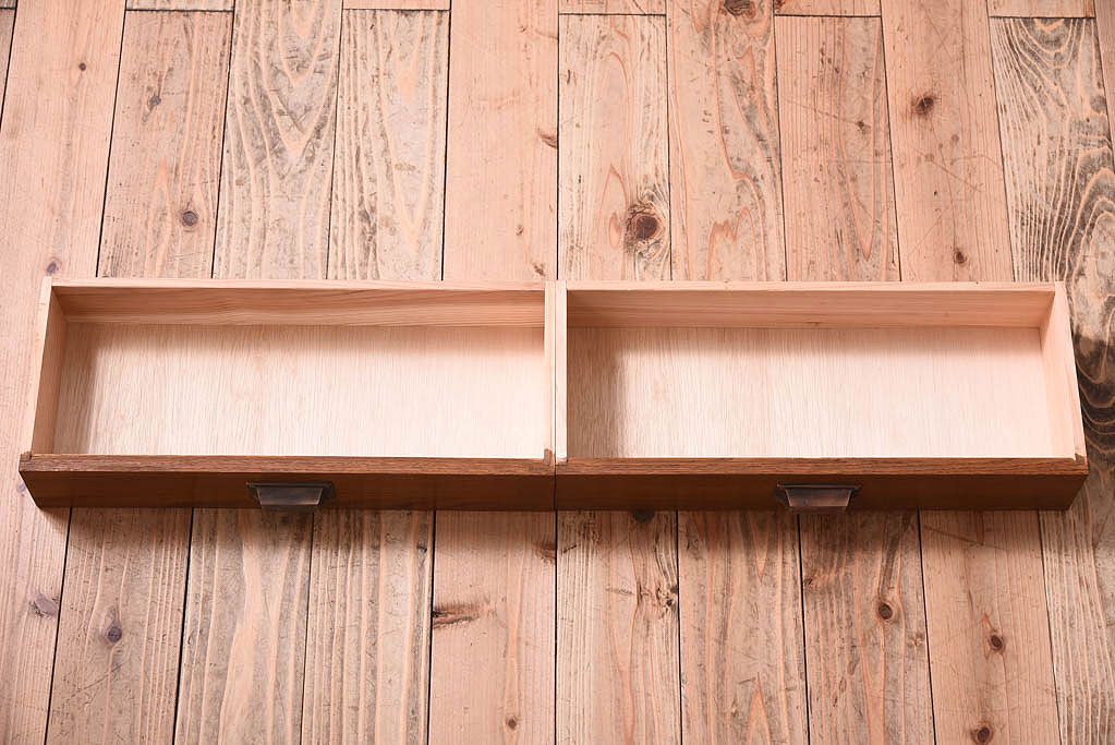 アンティーク家具　アンティーク　古い木のシンプルな平机(デスク・作業台)(3)