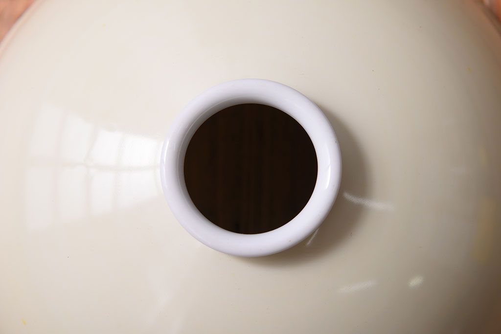 オールドノリタケ(日陶)　柿の絵柄入り　吊り下げ照明(ランプ・シェード)
