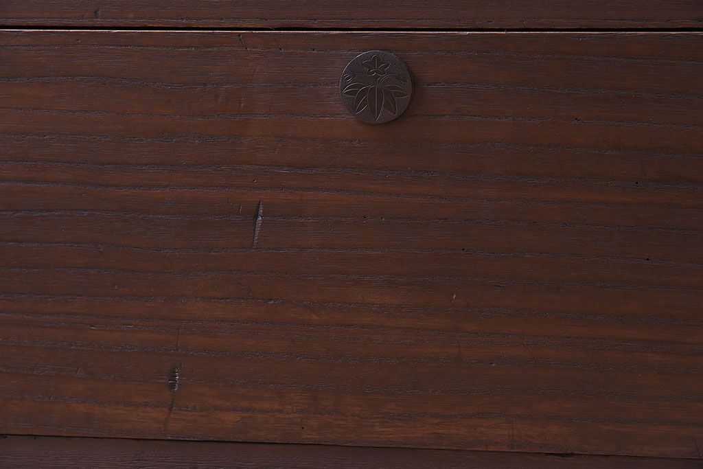 アンティーク家具　鉄脚付き!古い桐箪笥ローボード(2)