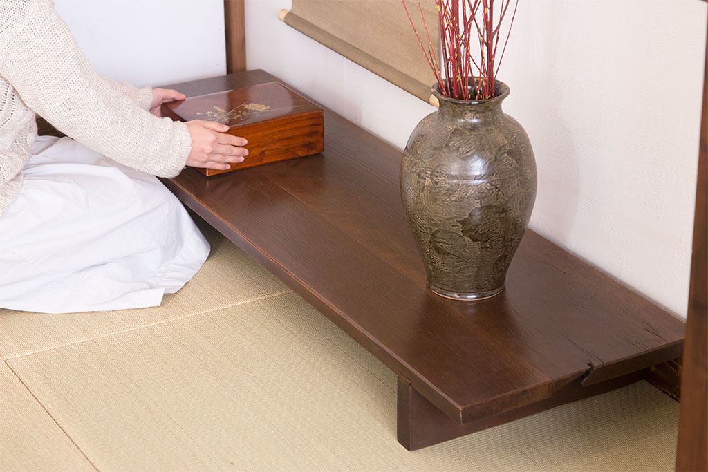アンティーク家具　和製アンティーク　ホオ材　天板一枚板!古い裁ち板(2)