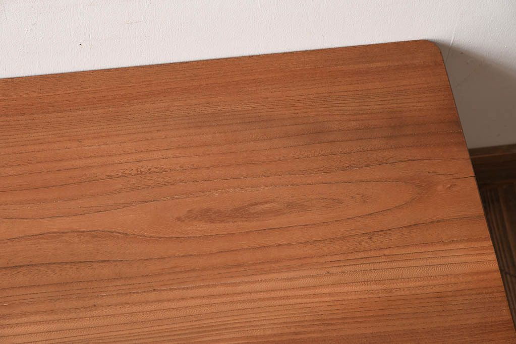 アンティーク家具　天板欅材!大ぶりなアンティークちゃぶ台(センターテーブル)
