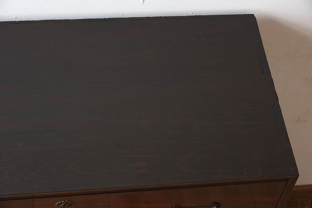 アンティーク家具　前面縞黒檀　関西産!上品な衣装箪笥(チェスト)