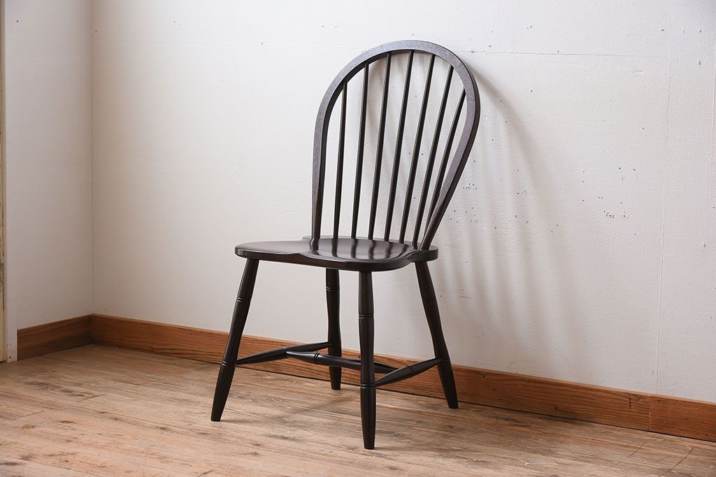 中古美品　松本民芸家具　#72 上品なリーチチェア(ダイニングチェア)(1)