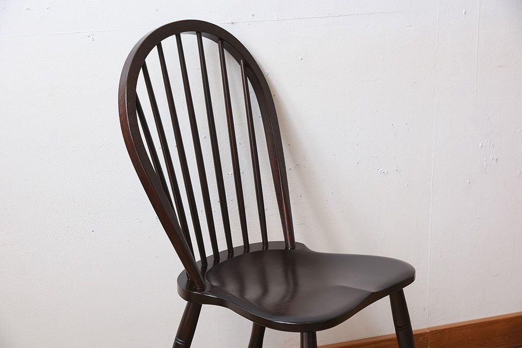 中古美品　松本民芸家具　#72 上品なリーチチェア(ダイニングチェア)(1)
