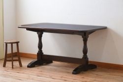 中古美品　松本民芸家具　トレッスル卓　Tタイプ(テーブル)(定価約25万5千円)
