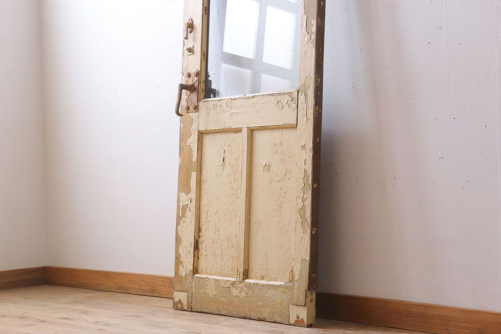 アンティーク　ジャンク品　古い汽車・客車に使われていたスライド式のドア(1)