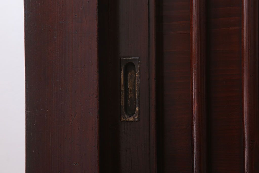 アンティーク家具　明治大正期　漆の味わい!アンティーク収納箪笥サイドボード(水屋箪笥)