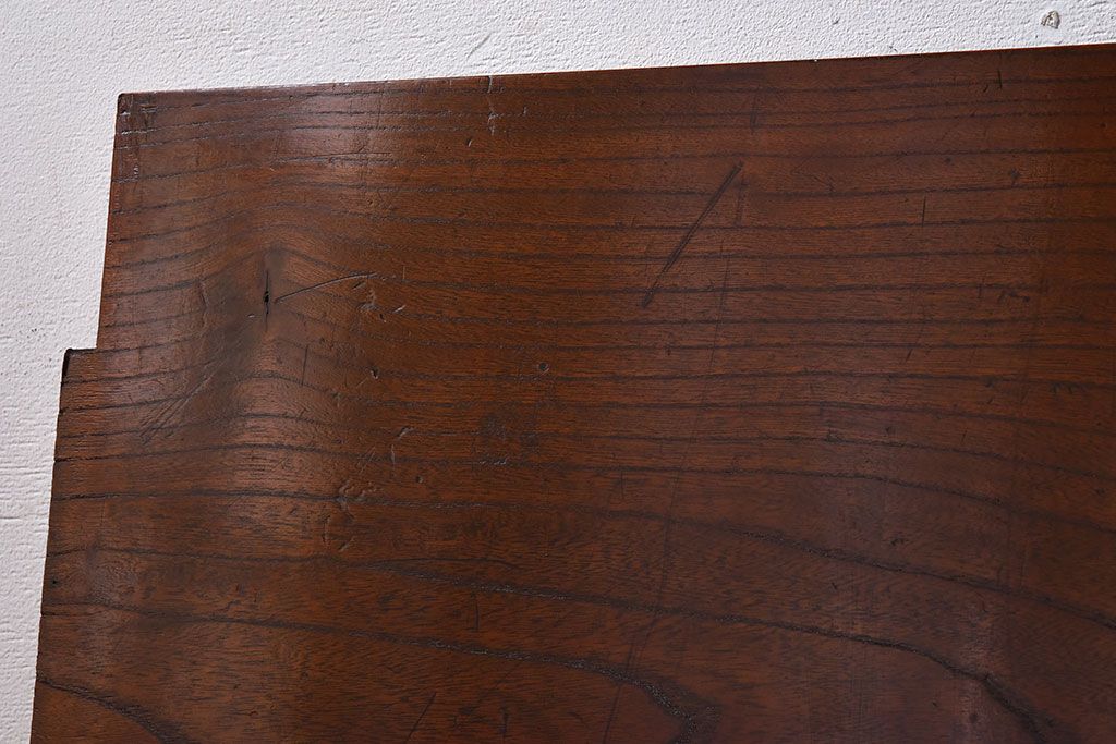 明治期　特大サイズ!欅材一枚板のアンティーク床板