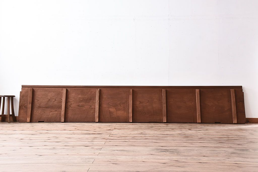 明治期　特大サイズ!欅材一枚板のアンティーク床板
