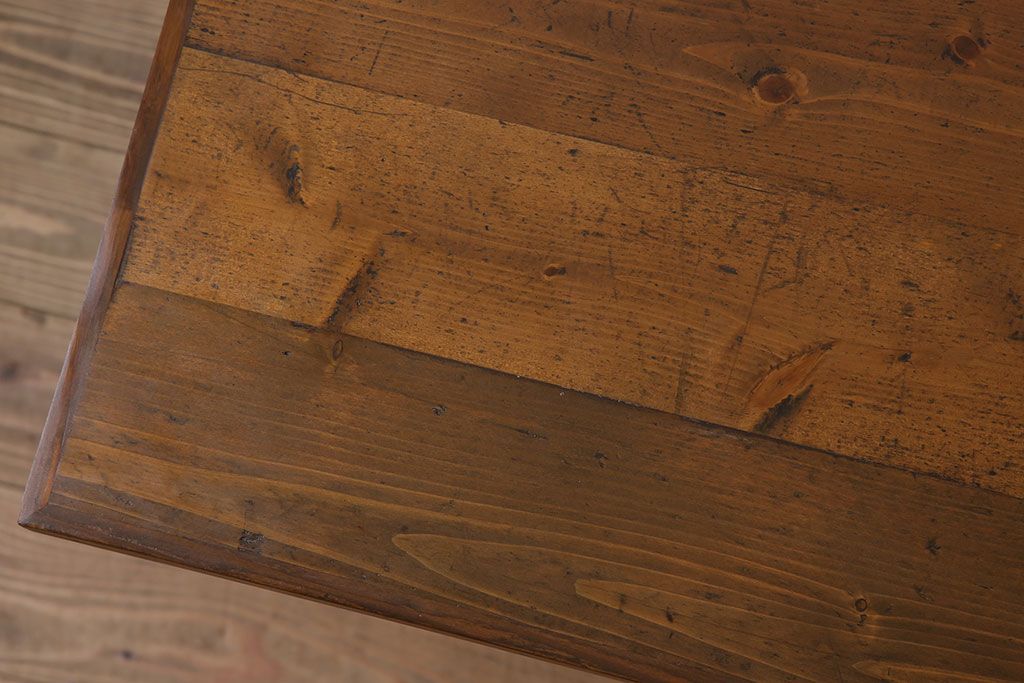 ラフジュ工房オリジナル　古材天板　ダイニングテーブル