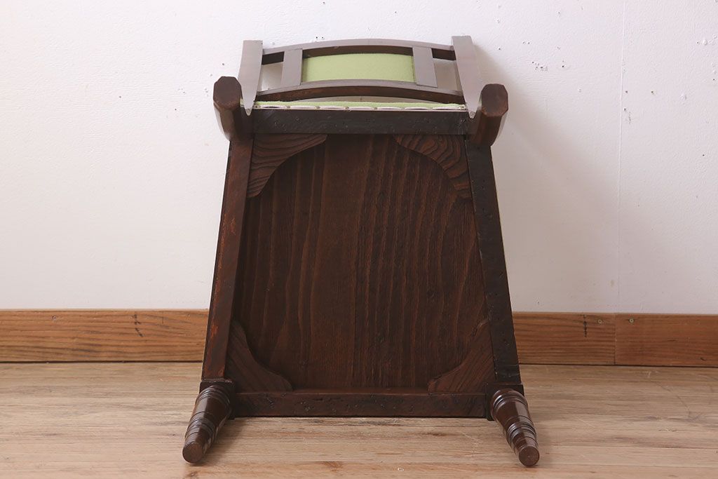 アンティーク家具　明治大正期　樺材　上品なアンティークチェア(椅子)