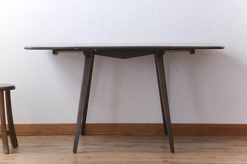 ヴィンテージ家具　イギリスERCOL(アーコール)　ビンテージ　バタフライテーブル(ドロップリーフテーブル)