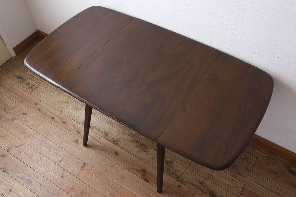 ヴィンテージ家具　イギリスERCOL(アーコール)　ビンテージ　バタフライテーブル(ドロップリーフテーブル)