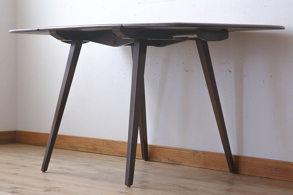 ヴィンテージ家具　イギリスERCOL(アーコール)　ビンテージ　バタフライテーブル(ドロップリーフテーブル)